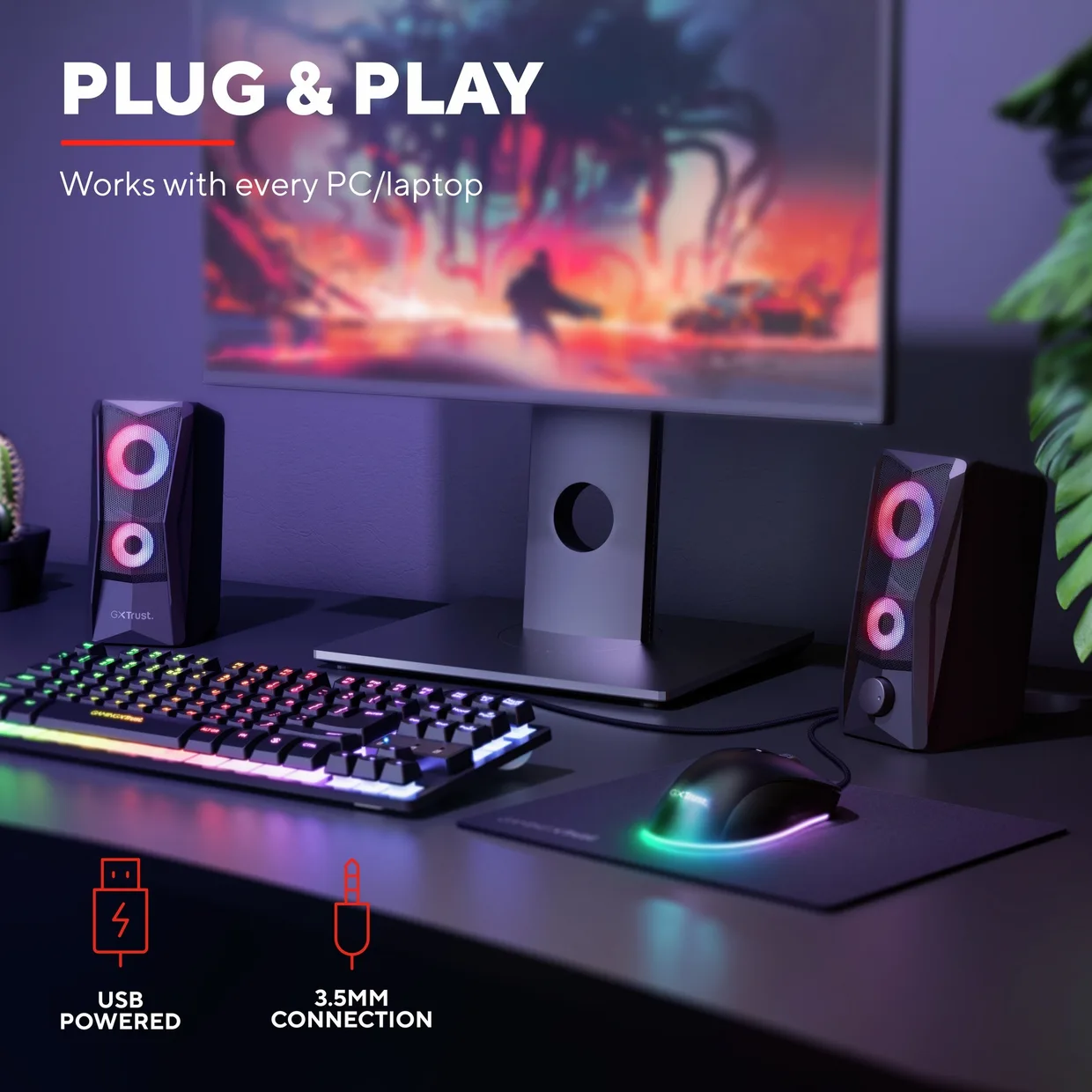 Акустическая система Trust GXT 606 Javv 2.0 RGB — фото 11
