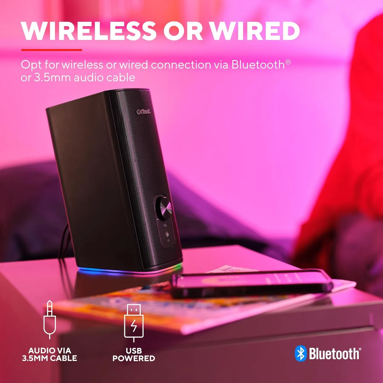 Акустична система Trust GXT 612 Cetic 2.0 RGB Bluetooth — фото 4
