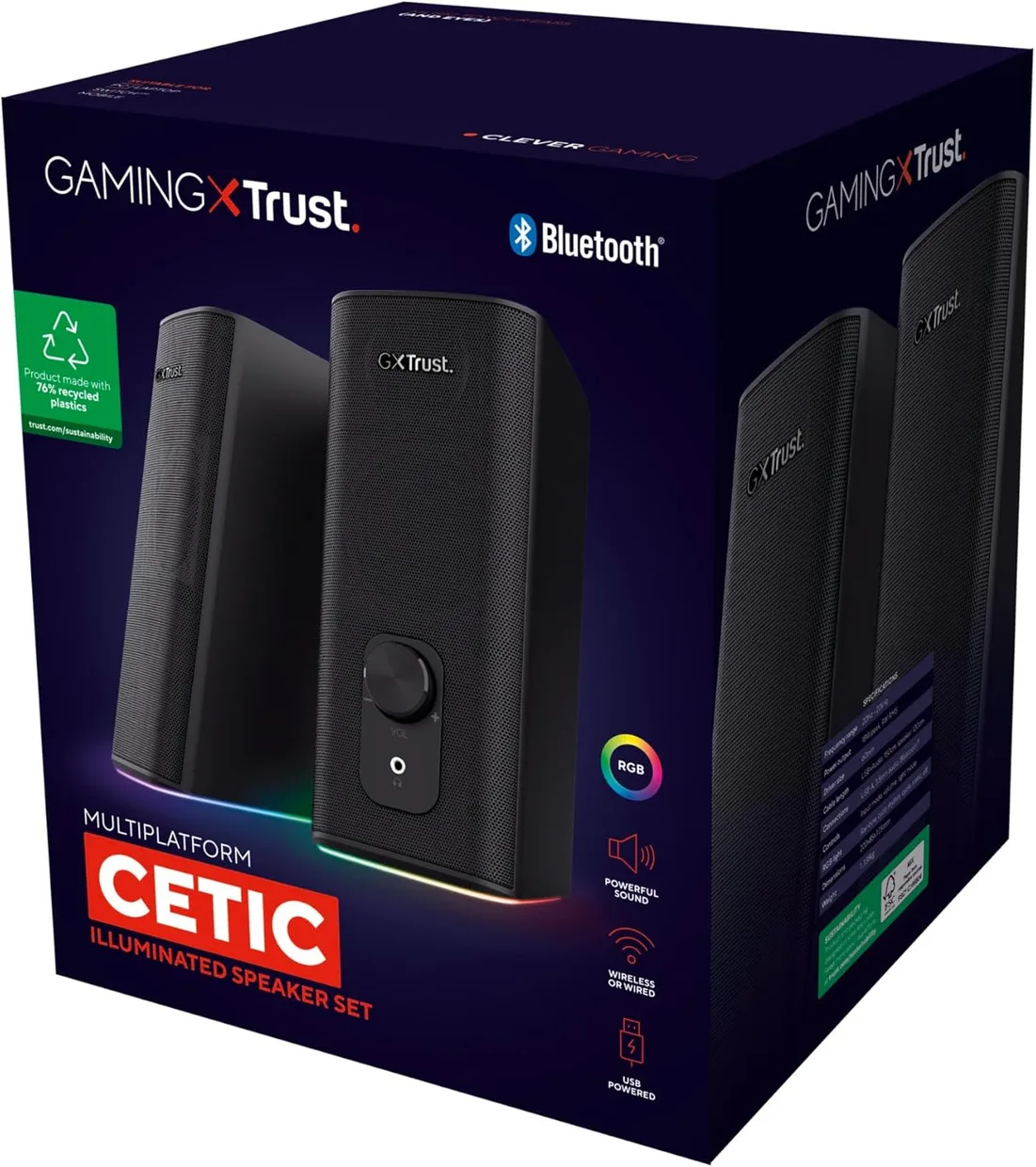 Акустична система Trust GXT 612 Cetic 2.0 RGB Bluetooth — фото 11