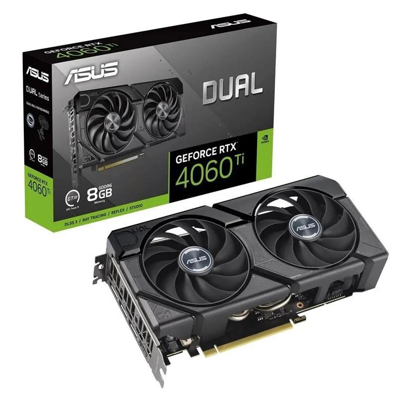 Видеокарта Asus GeForce RTX 4060 Ti 8GB GDDR6 Dual Evo (DUAL-RTX4060TI-8G-EVO)