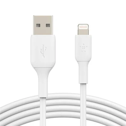 Кабель Belkin USB-A – Lightning 12 Вт 2 м білий (CAA001BT2MWH)