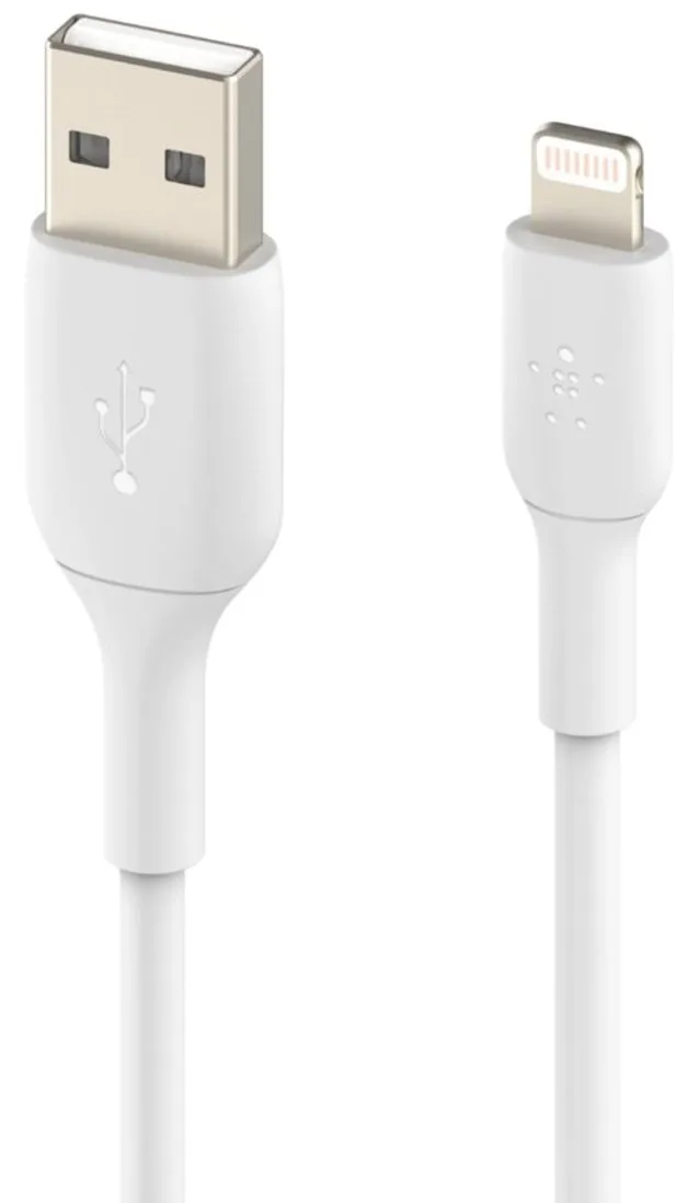 Кабель Belkin USB-A – Lightning 12 Вт 2 м білий (CAA001BT2MWH) — фото 2