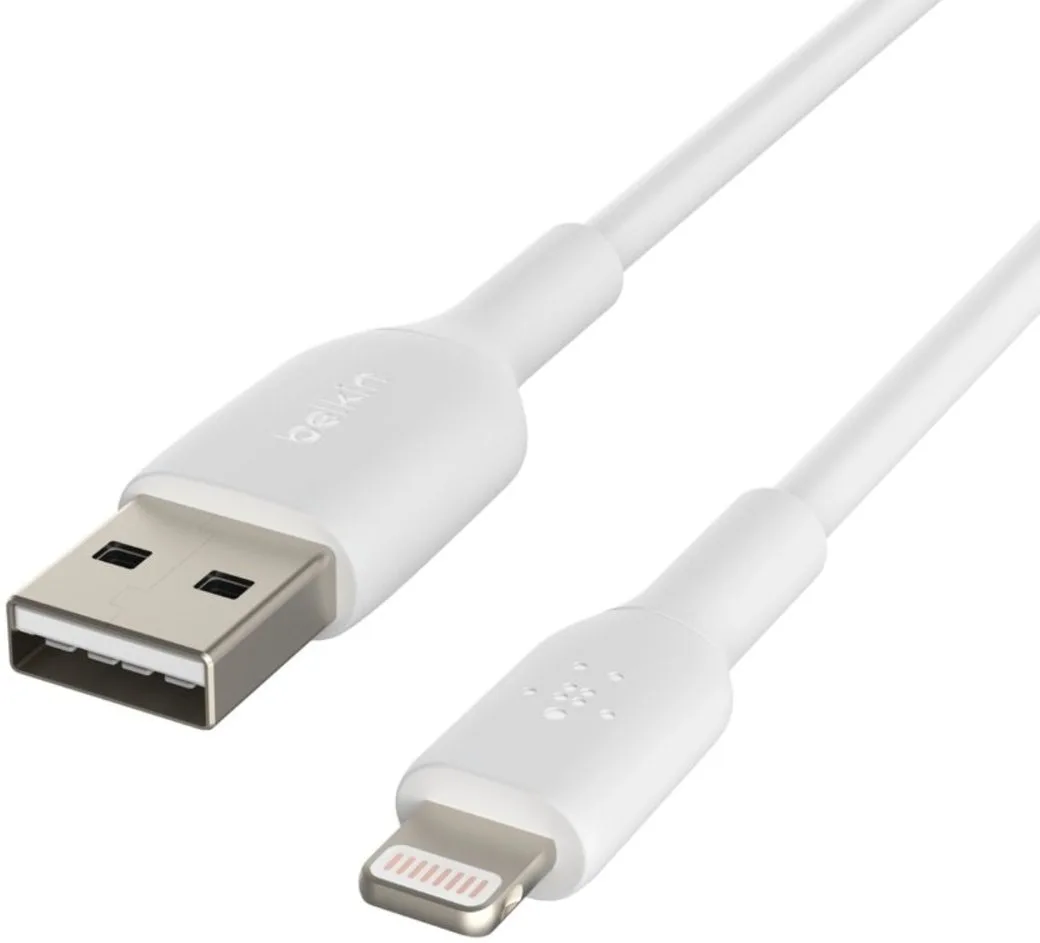 Кабель Belkin USB-A – Lightning 12 Вт 2 м білий (CAA001BT2MWH) — фото 3