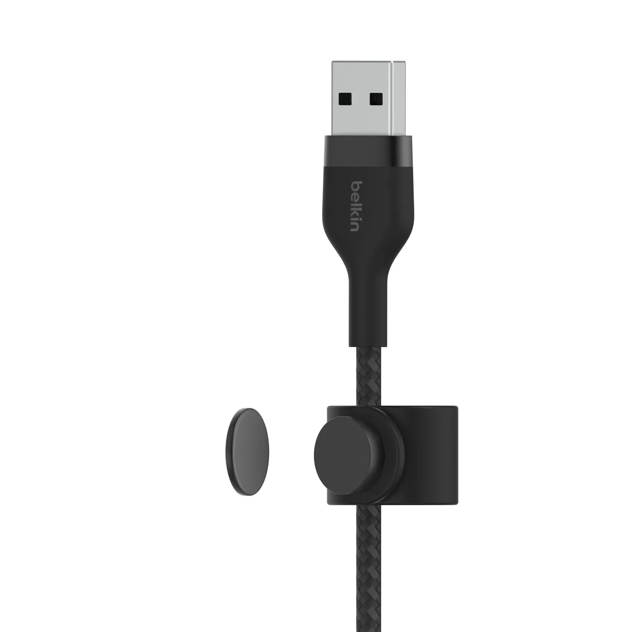 Кабель Belkin USB-A – Lightning 12 Вт, силиконовый 1 м черный (CAA010BT1MBK) — фото 3