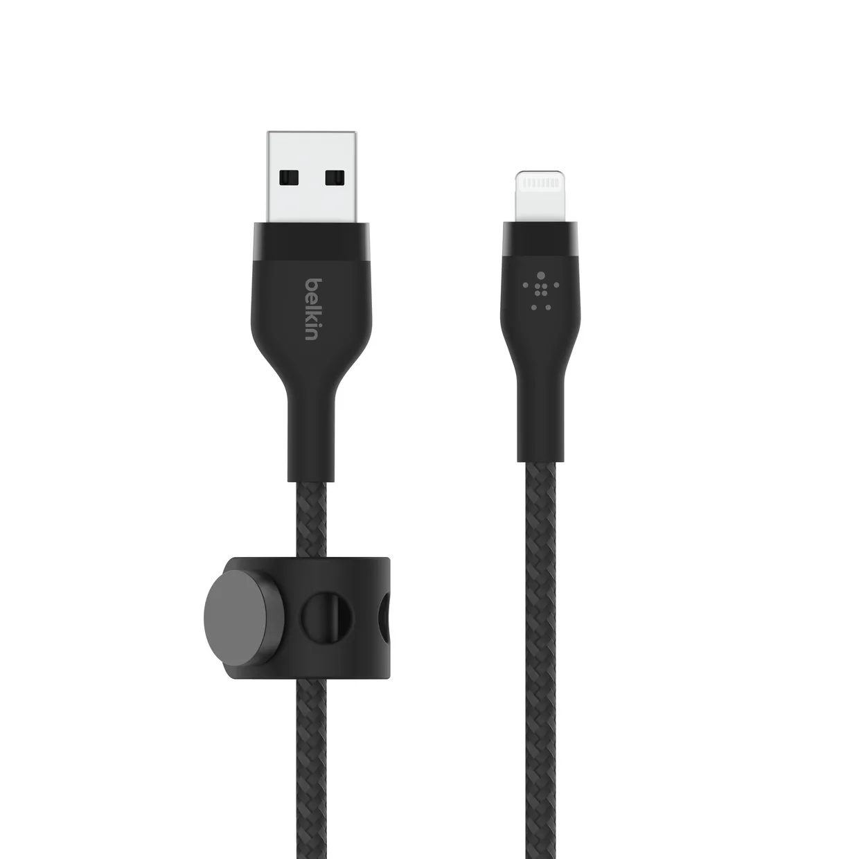Кабель Belkin USB-A – Lightning 12 Вт, силиконовый 1 м черный (CAA010BT1MBK) — фото 5