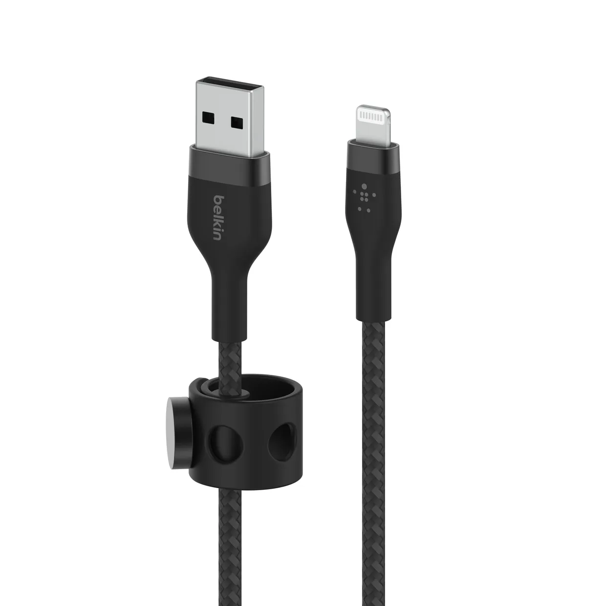 Кабель Belkin USB-A – Lightning 12 Вт, силиконовый 1 м черный (CAA010BT1MBK) — фото 6