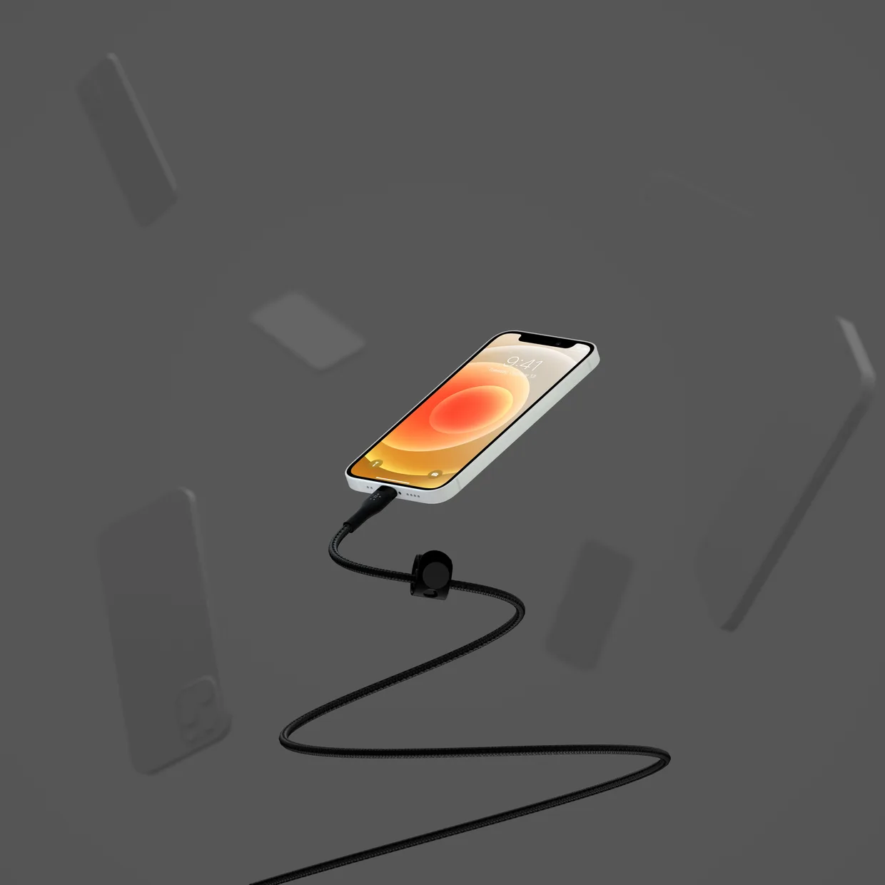 Кабель Belkin USB-A – Lightning 12 Вт, силиконовый 1 м черный (CAA010BT1MBK) — фото 10
