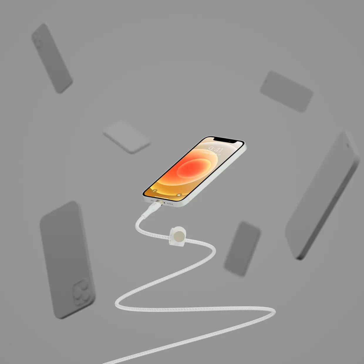 Кабель Belkin USB-A – Lightning 12 Вт, силиконовый 1 м белый (CAA010BT1MWH) — фото 6