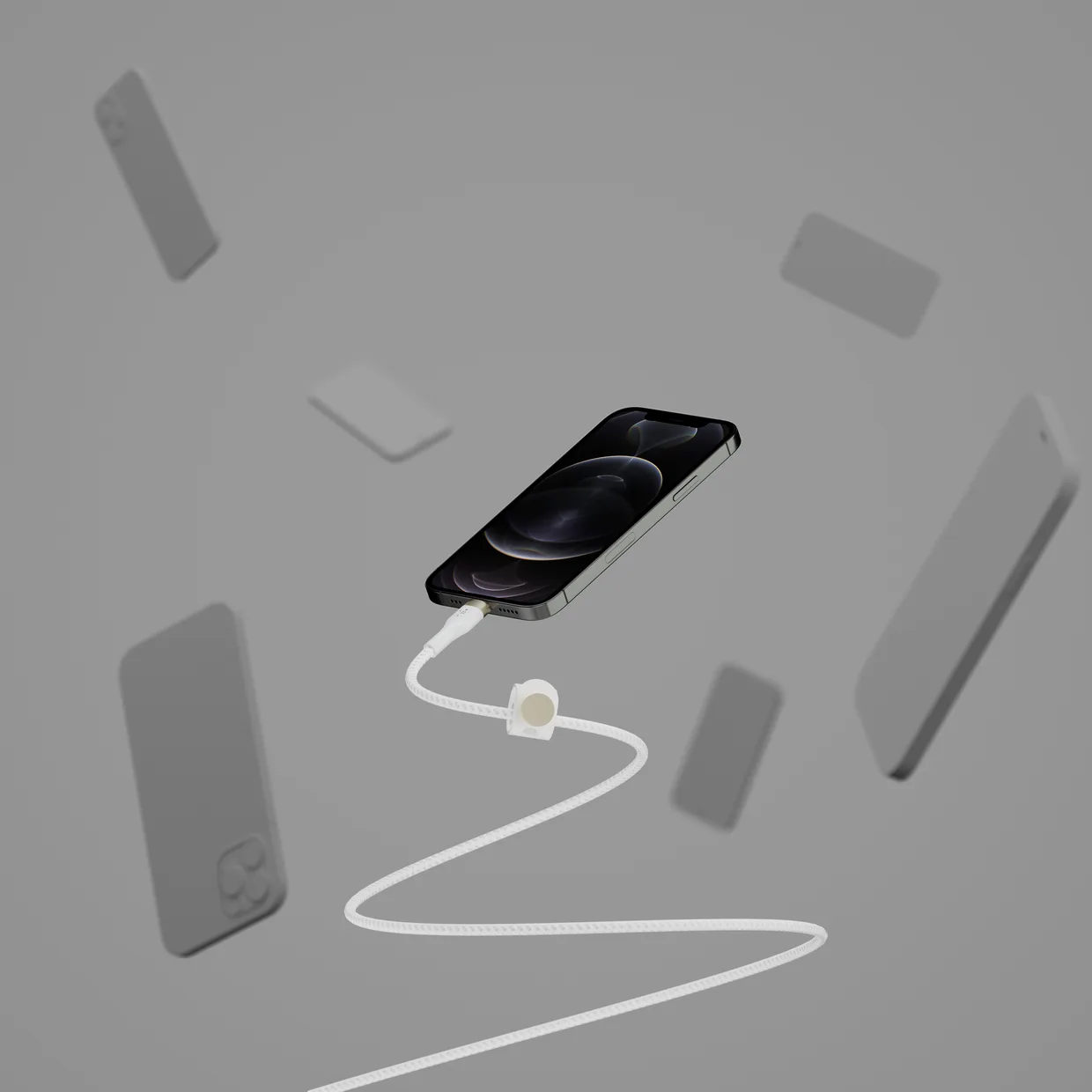 Кабель Belkin USB-C – Lightning, силіконовий 1 м білий (CAA011BT1MWH) — фото 5