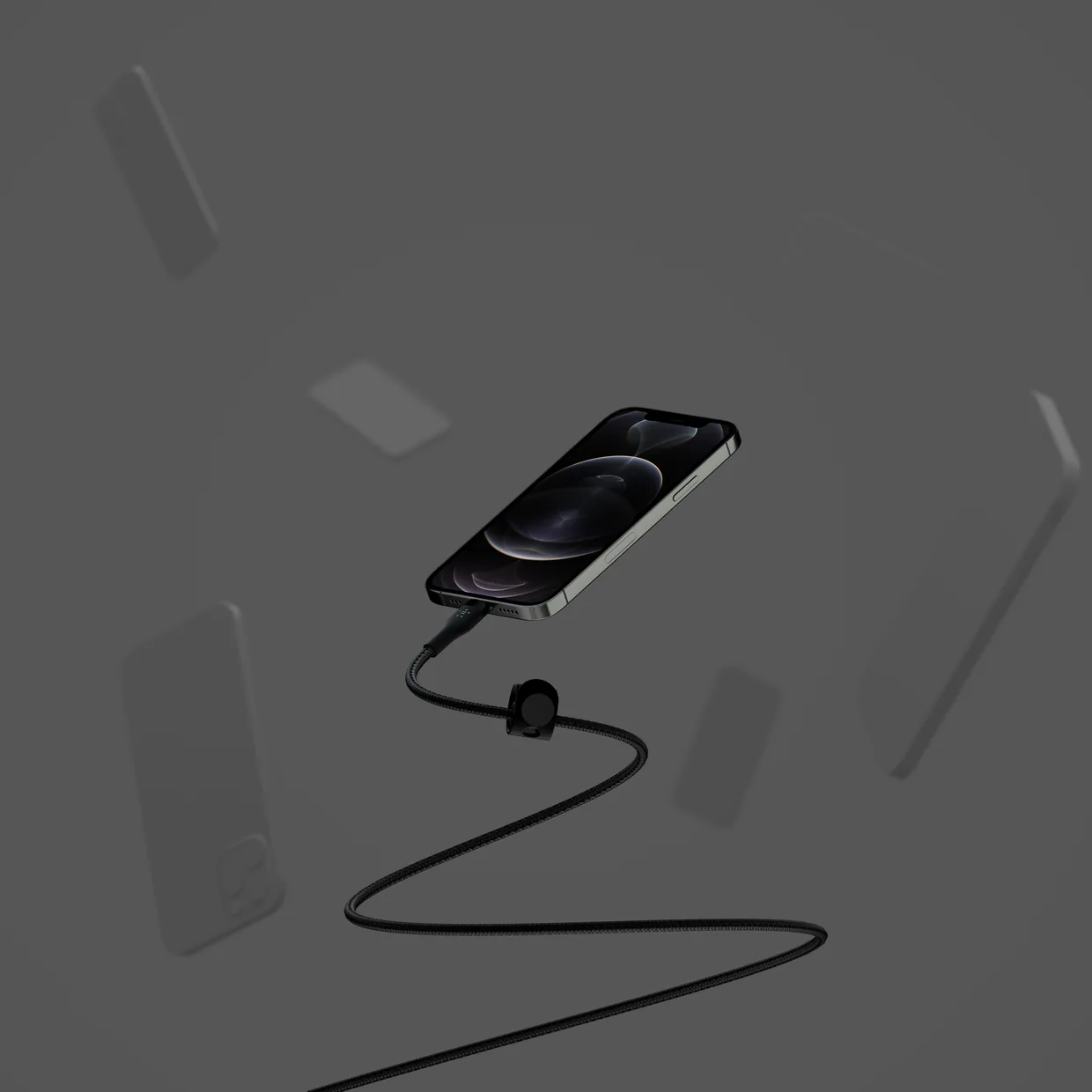 Кабель Belkin USB-C – Lightning, силіконовий 1 м чорний (CAA011BT1MBK) — фото 6