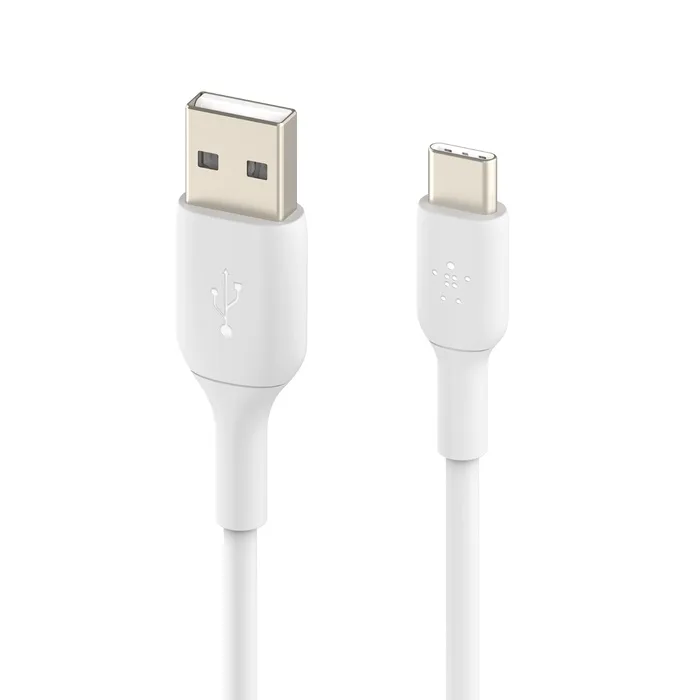Кабель Belkin USB-A – USB-C 15 Вт 1 м белый (CAB001BT1MWH) — фото 2