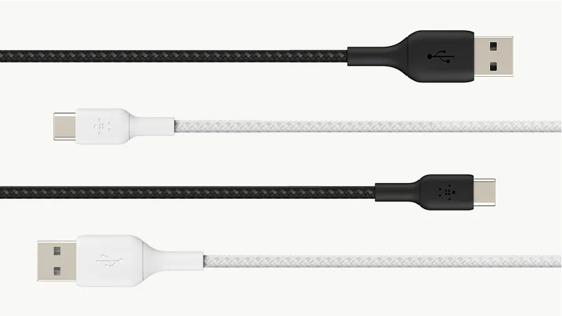 Кабель Belkin USB-A – USB-C 15 Вт, плетений 1 м білий (CAB002BT1MWH) — фото 2