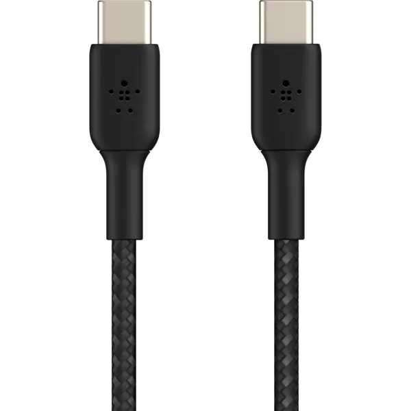 Кабель Belkin USB-C – USB-C 60 Вт, плетений 1 м чорний (CAB004BT1MBK) — фото 2