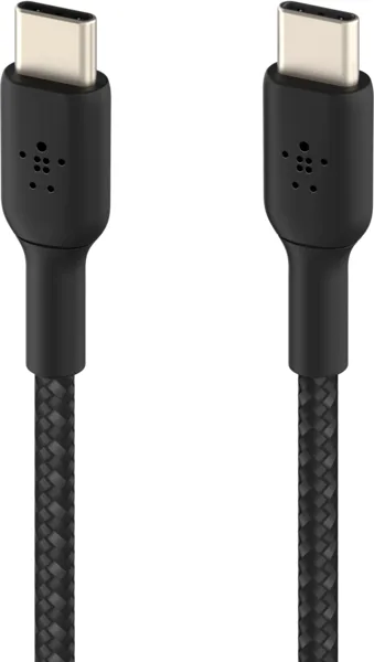 Кабель Belkin USB-C – USB-C 60 Вт, плетений 1 м чорний (CAB004BT1MBK) — фото 5