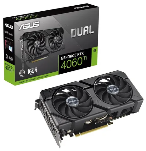 Видеокарта Asus GeForce RTX 4060 Ti 16GB GDDR6 Dual EVO (DUAL-RTX4060TI-16G-EVO)