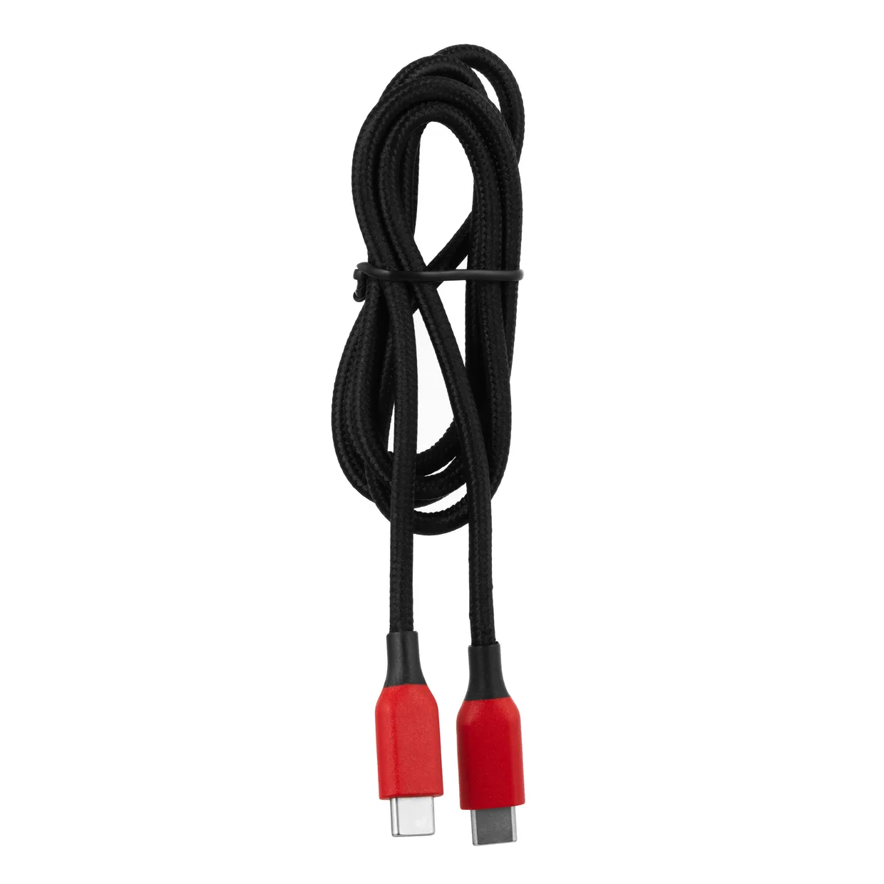 Кабель 2E USB-C – USB-C 100 Вт 1 м чорно-червоний (2E-CC100-WH) — фото 2