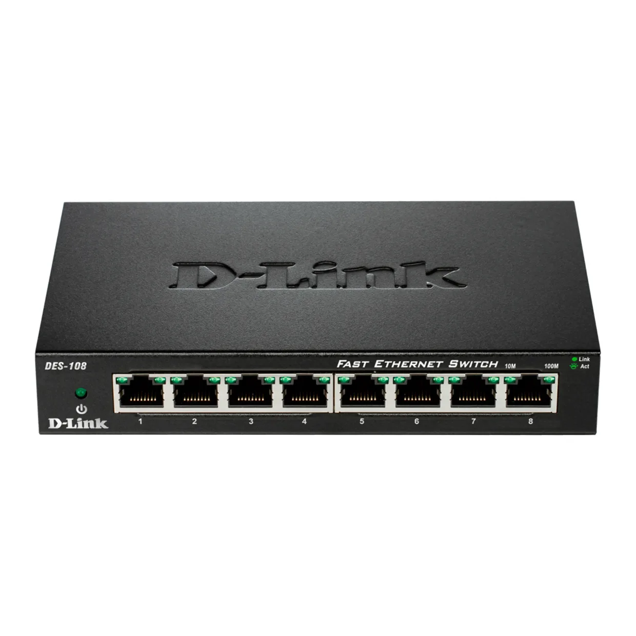 Коммутатор неуправляемый D-Link DES-108 8×FE