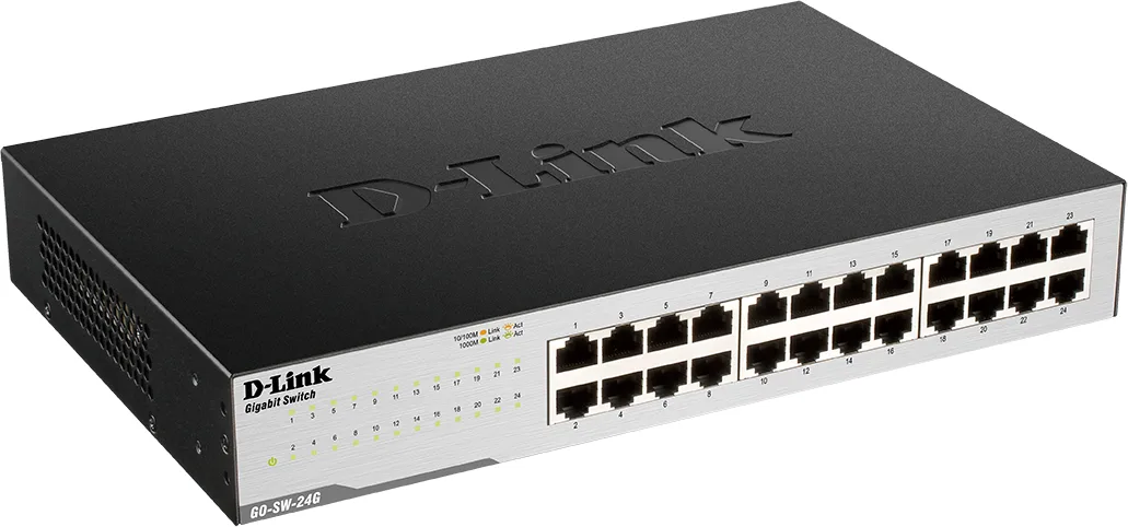Комутатор некерований D-Link GO-SW-24G 24×GE — фото 2