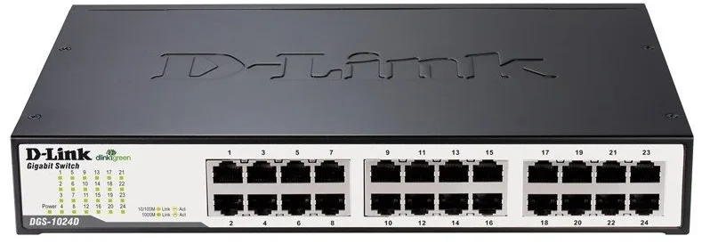 Коммутатор неуправляемый D-Link DGS-1024D 24×GE