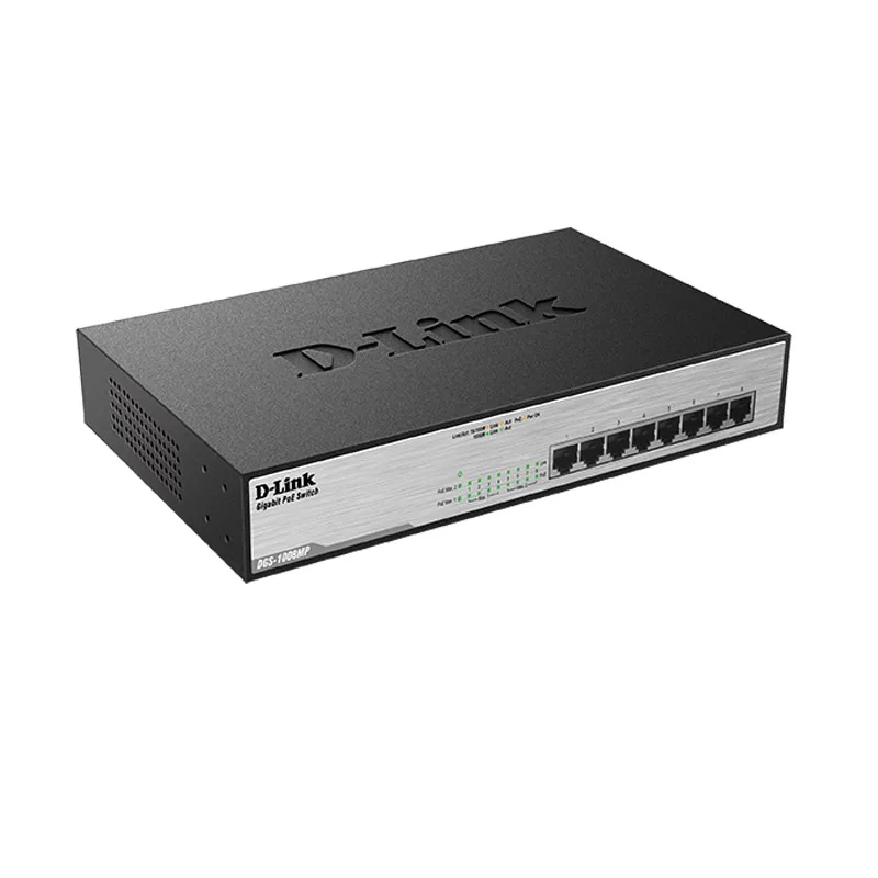 Комутатор некерований D-Link DGS-1008MP 8×GE PoE+ 140 Вт — фото 3