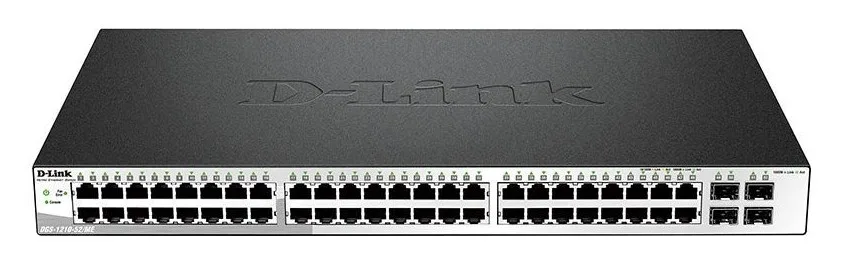 Коммутатор управляемый D-Link DGS-1210-52/ME 48×GE, 4×SFP (Metro Ethernet)