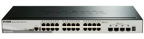 Коммутатор управляемый D-Link DGS-1510-28X 24×GE, 4×SFP+, L2+