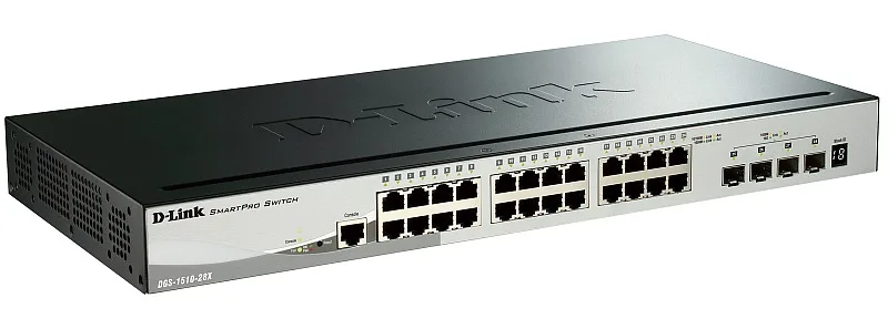 Комутатор керований D-Link DGS-1510-28X 24×GE, 4×SFP+, L2+ — фото 3