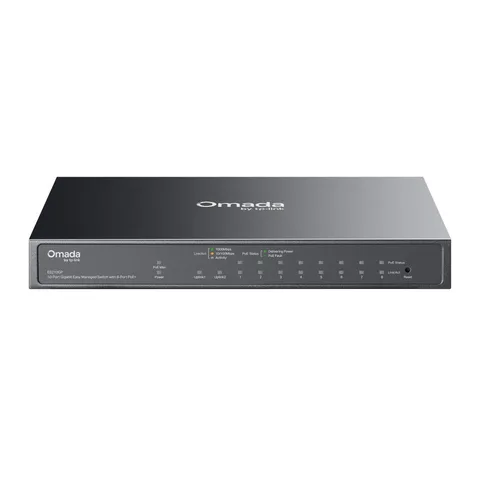 Коммутатор Easy Managed TP-Link Omada ES210GP 8×GE PoE+ 63 Вт