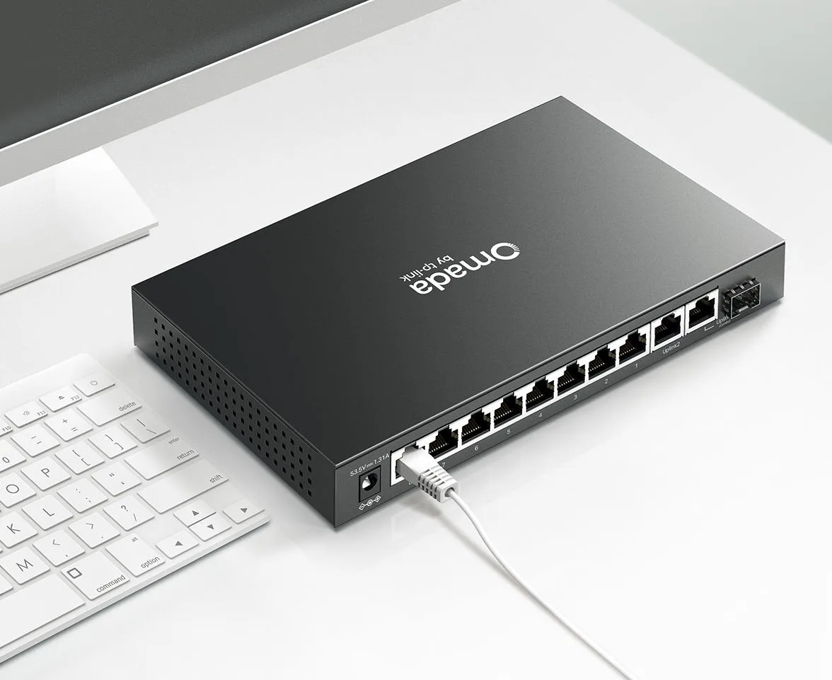 Коммутатор Easy Managed TP-Link Omada ES210GP 8×GE PoE+ 63 Вт — фото 3