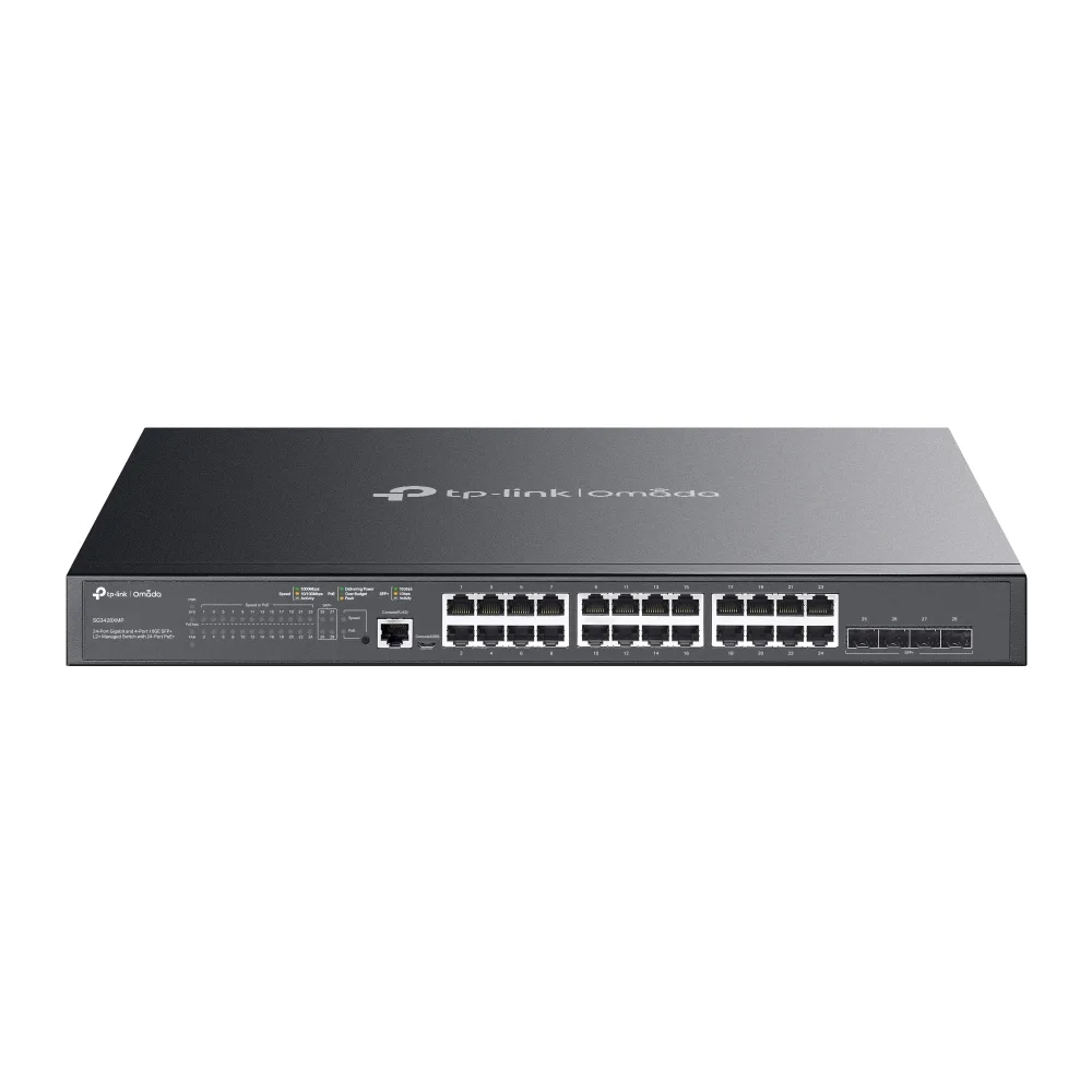 Коммутатор управляемый TP-Link Omada SG3428XMP 24×GE PoE+ 384 Вт, 4×SFP+
