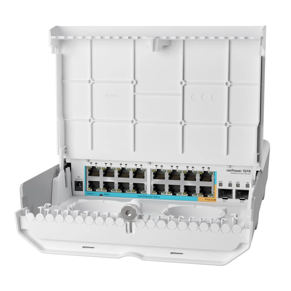 Коммутатор уличный MikroTik netPower 15FR (CRS318-1Fi-15Fr-2S-OUT) — фото 2