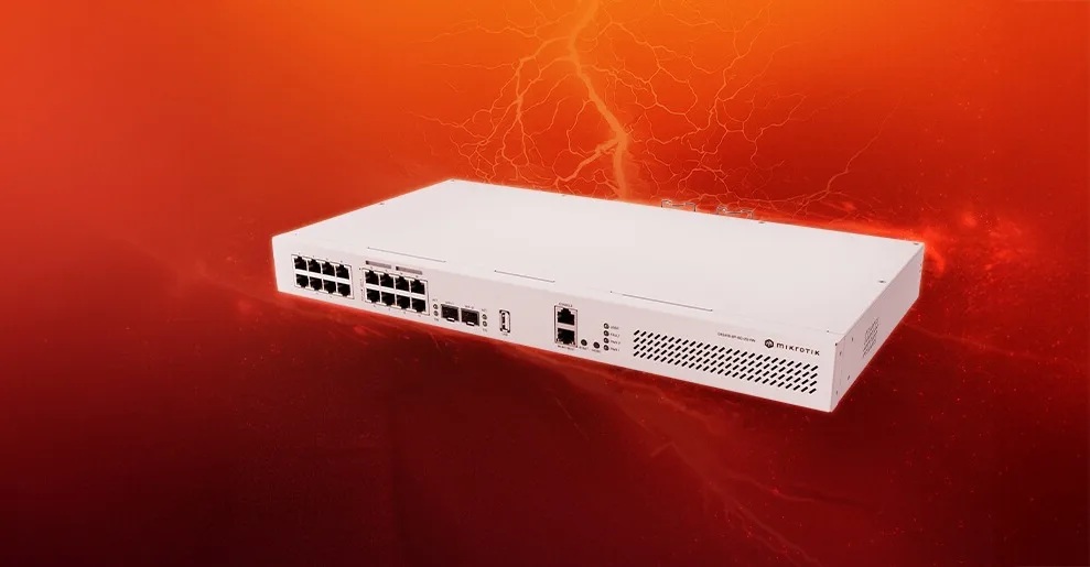 Комутатор MikroTik CRS418-8P-8G-2S+RM 8×GE PoE+, 8×GE, 2×SFP+ — фото 2