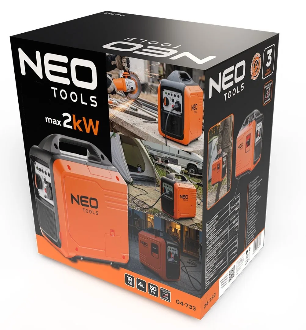 Генератор бензиновый инверторный Neo Tools 04-733 2 кВт — фото 9