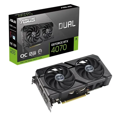 Видеокарта Asus GeForce RTX 4070 12GB GDDR6 Dual EVO OC (DUAL-RTX4070-O12GD6-EVO)