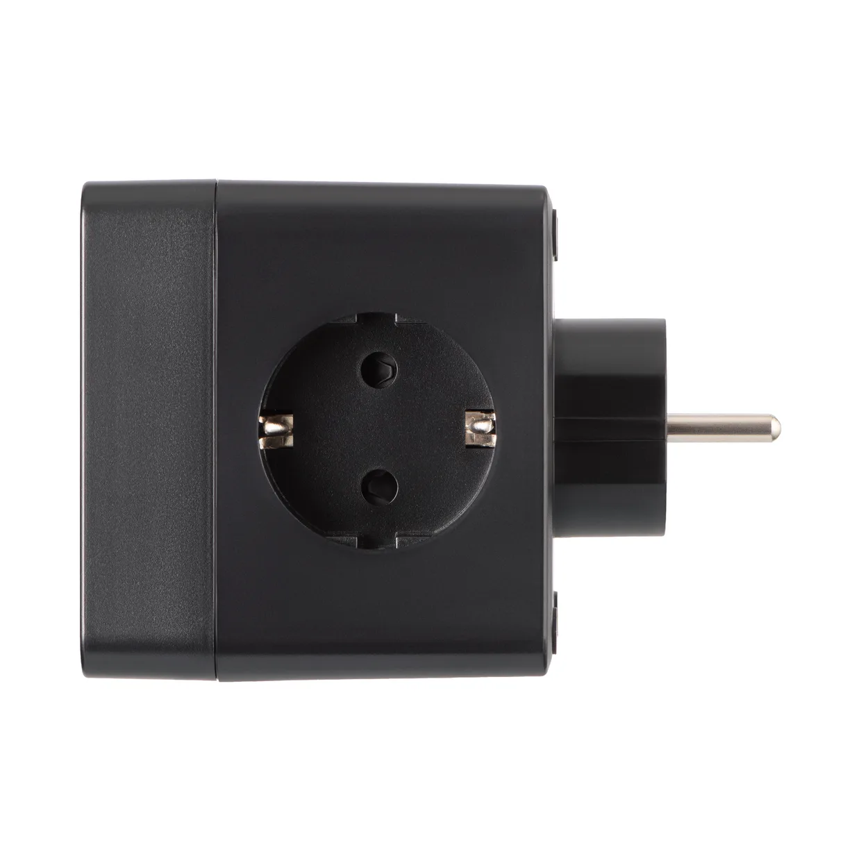 Адаптер-фільтр мережевий 2E куб 3 розетки 16 А, 2×USB-A, USB-C чорний — фото 2