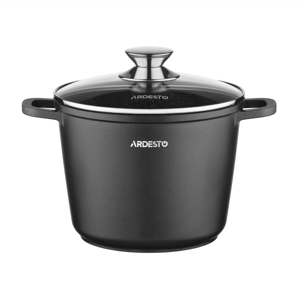 Каструля з кришкою Ardesto Gemini Lazio 4 л, литий алюміній, чорний (AR1940CA)