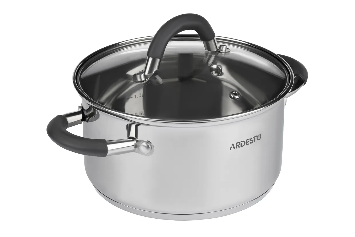 Кастрюля с крышкой Ardesto Gemini Salerno 2,3 л, нержавеющая сталь (AR1925CS)