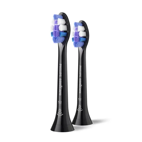 Насадки для зубной щётки Philips Sonicare S2 Sensitive HX6052/88, 2 шт., черные