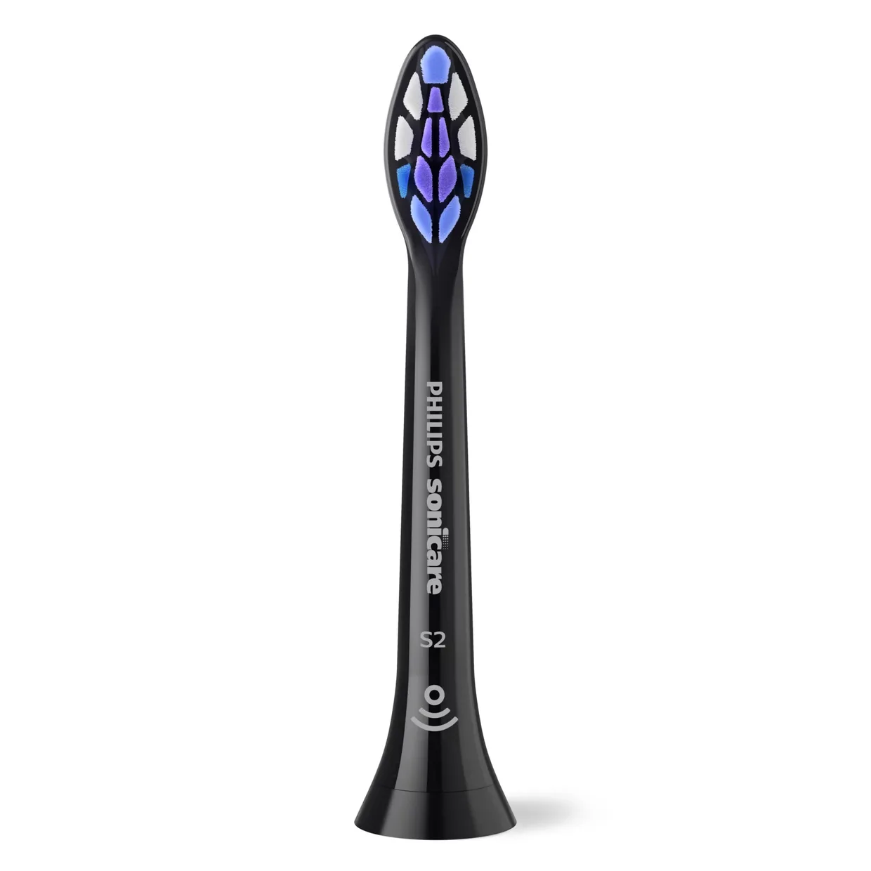 Насадки для зубной щётки Philips Sonicare S2 Sensitive HX6052/88, 2 шт., черные — фото 2