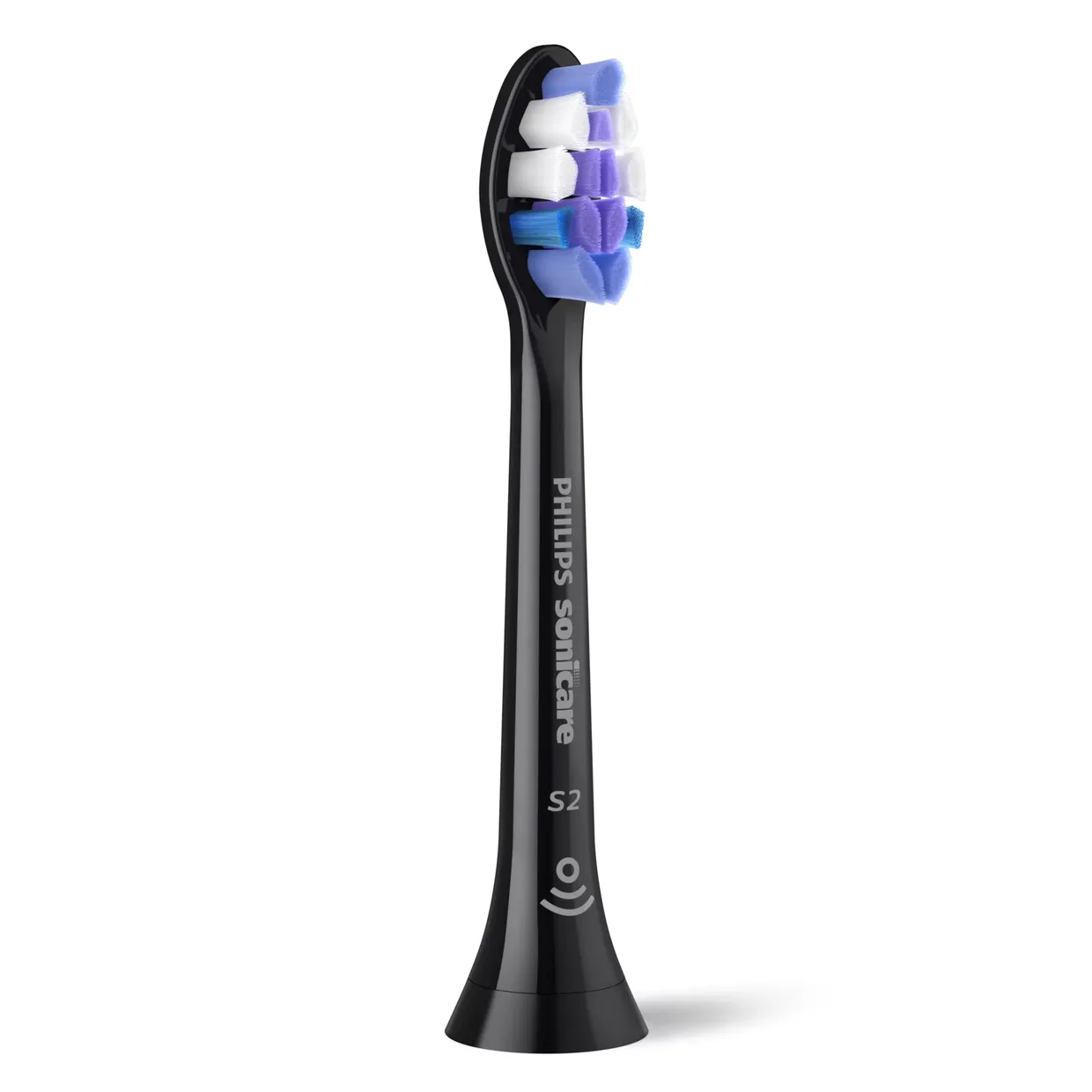 Насадки для зубной щётки Philips Sonicare S2 Sensitive HX6052/88, 2 шт., черные — фото 3
