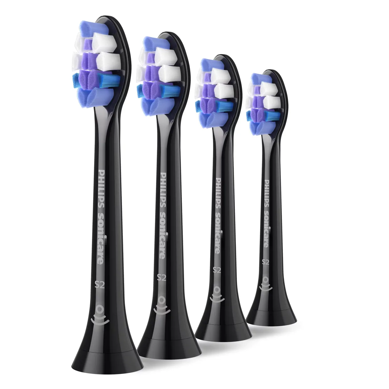 Насадки для зубной щётки Philips Sonicare S2 Sensitive HX6054/88, 4 шт., черные
