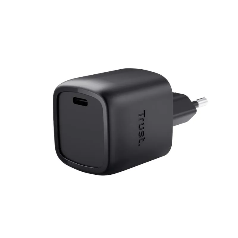 Мережевий зарядний пристрій Trust Maxo 30 Вт USB-C GaN чорний