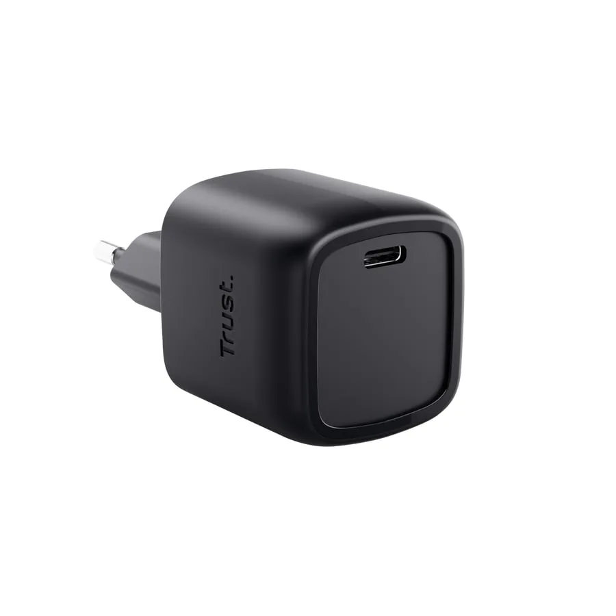 Мережевий зарядний пристрій Trust Maxo 30 Вт USB-C GaN чорний — фото 2