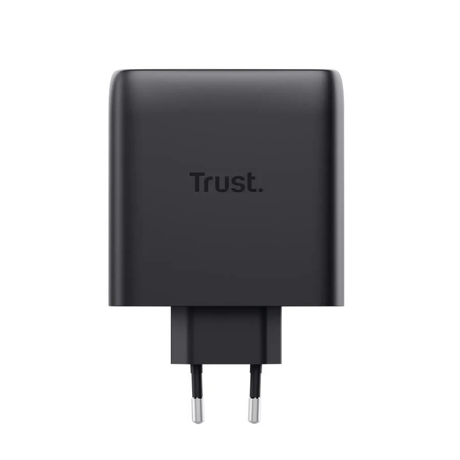 Сетевое зарядное устройство Trust Maxo 100 Вт 2×USB-C GaN, кабель USB-C 2 м черный — фото 5