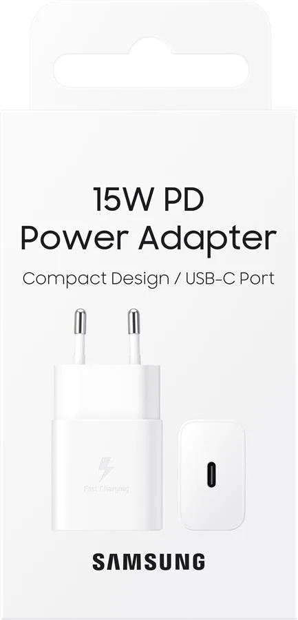 Сетевое зарядное устройство Samsung EP-T1510 15 Вт USB-C белый — фото 4