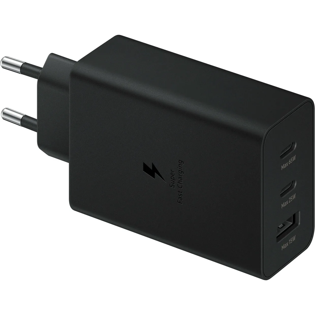 Сетевое зарядное устройство Samsung EP-T6530 65 Вт 2×USB-C + USB-A черный — фото 3
