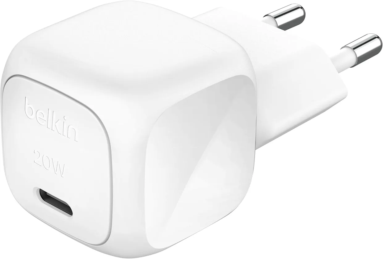 Мережевий зарядний пристрій Belkin BoostCharge Pro 20 Вт USB-C PD PPS білий