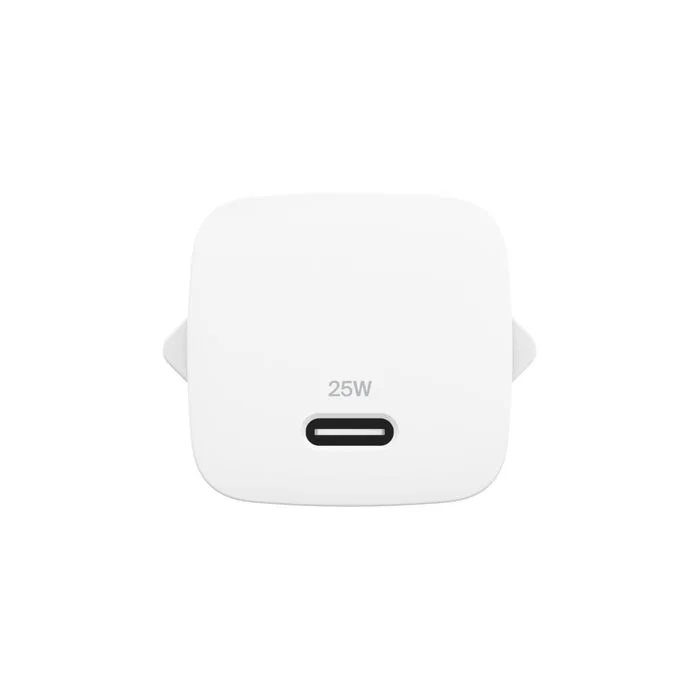 Мережевий зарядний пристрій Belkin BoostCharge Pro 25 Вт USB-C PD PPS, кабель USB-C 1 м білий — фото 3