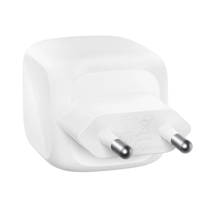 Сетевое зарядное устройство Belkin BoostCharge Pro 50 Вт 2×USB-C GaN белый — фото 3