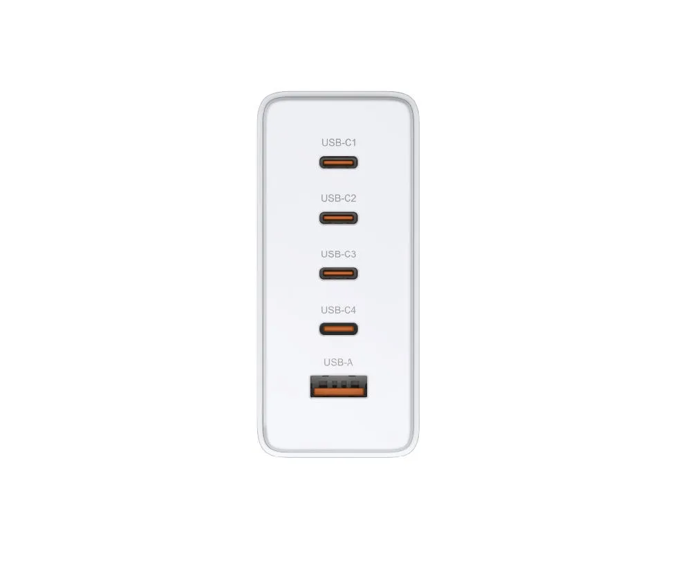 Сетевое зарядное устройство D-Link DCF-241 240 Вт GaN 4×USB-C + USB-A белый — фото 6